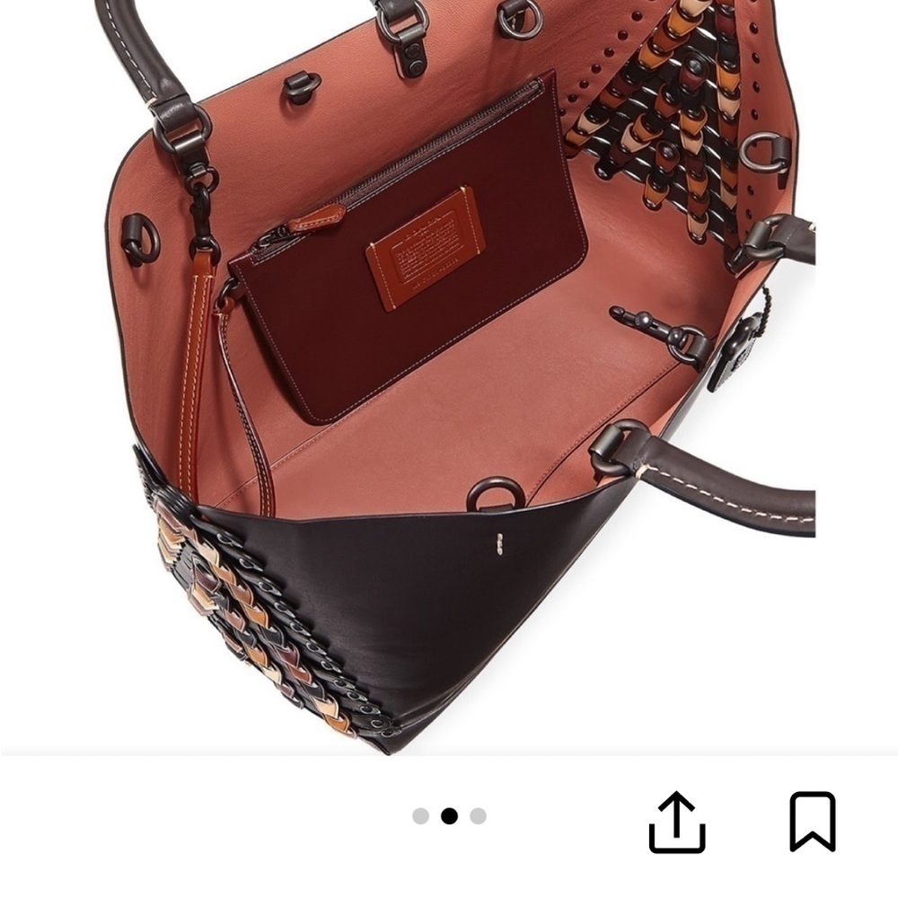 Coach 1941 Rogue Link Tote Melon Brown w/ Pouch - Picture 2 of 14